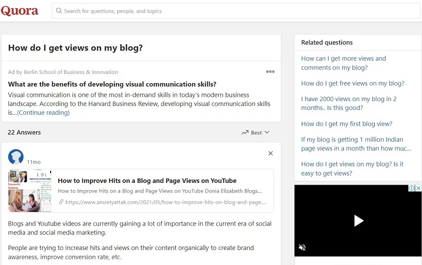 How to use Quora to get views on your blog