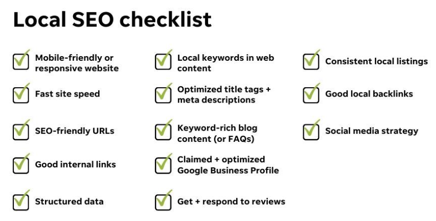 local seo checklist