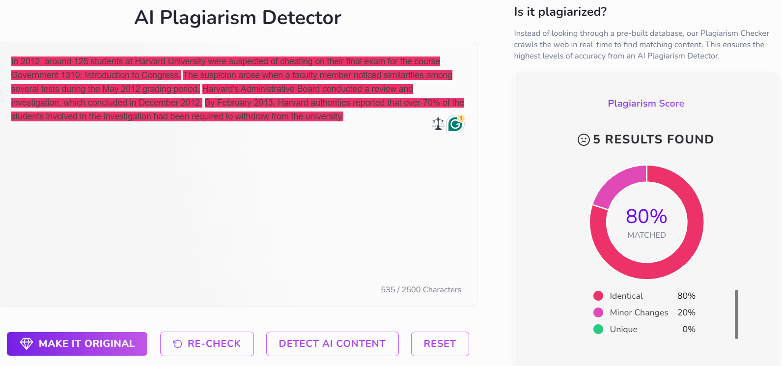 content at scale plagiarism checker