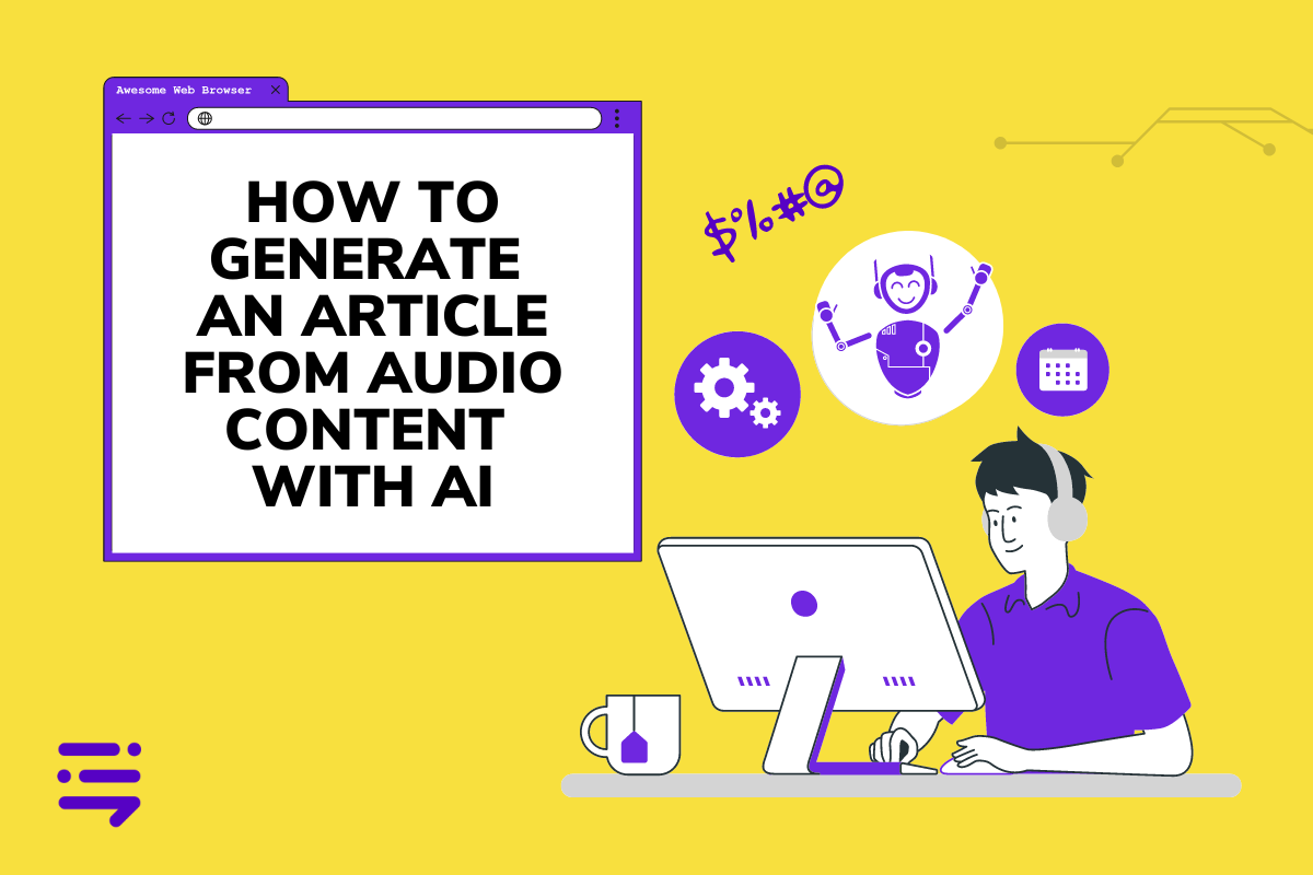 generate article from audio